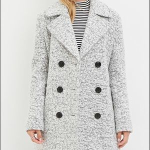 🍁FALL WEAR🍁NWT MARLED BOUCLÉ PEA COAT Size L